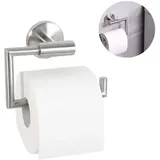 Toilettenpapierrollenhalter Klopapierhalter Kleben Ohne Bohren Selbstklebende Wandmontage, Edelstahl, Gebürstet