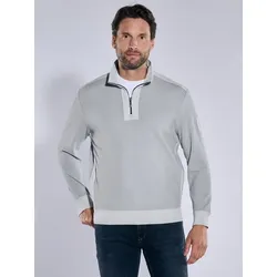 engbers Herren Sweatshirt mit Zipper grau regular uni Zipper - S