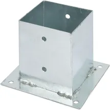 GAH Alberts Zaunpfosten 121 x 121 mm Silber/Feuerverzinkt