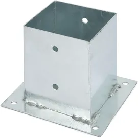 GAH Alberts Zaunpfosten 121 x 121 mm Silber/Feuerverzinkt