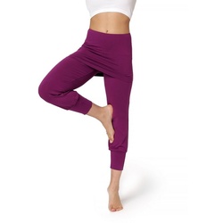 Bellivalini Leggings Yoga Leggings Damen Yogahose mit Rock 3/4 BLV50-276 (1-tlg) mit Rock lila 3XL