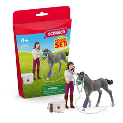 Schleich HORSE CLUB Ms Kramer mit Fohlen, Arzt, 4 Jahr(e), Mehrfarbig