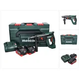 Metabo KH 18 LTX 24 Akku Kombihammer 18 V 2,1 J SDS plus + 2x Akku 8,0 Ah + Ladegerät + metaBOX