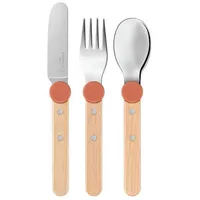 Opinel LE PETIT GOURMET Kinderbesteck Set - Koralle