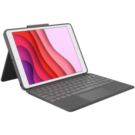 Logitech Combo Touch Tablet-Tastatur für iPad 7.Generation grau