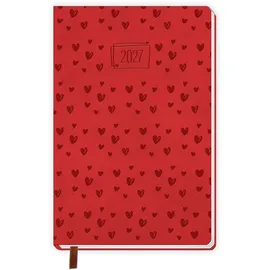 trotsch TRÖTSCH - Taschenkalender A7 Soft Touch Herzchen 2027
