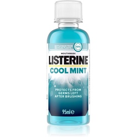 Listerine Cool Mint Mouthwash 95 ml Mundspülung für frischen Atem und Schutz vor Plaque