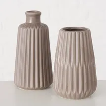 Boltze Vase Esko 2er-Set: Dunkelbraun