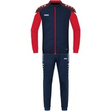 Jako Kinder Trainingsanzug Polyester Performance Marine/Rot, 152