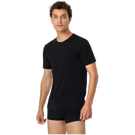 SCHIESSER Herren T-Shirt 4er Pack - Serie "95/5", Rundhals, S-XXL, Schwarz/Weiß S