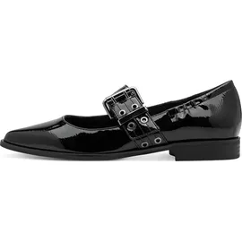 Marco Tozzi Damen 2-22128-45 Ballerina, Black Patent, 39 EU