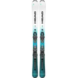 HEAD SUPERSHAPE TEAM EASY Ski Set 2025 inkl. JRS 4.5 GW CA BR 80 solid black/speed blue - 117