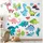 Tulup Aufkleber, 80x144 cm Dinosaurier Pflanzen