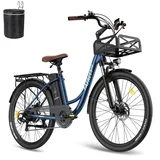 Fafrees F26 Lasting [ Offiziell ] E Bike Herren Mountainbike 36V 20,3AH Akku, E Fahrrad 26 Zoll, Ebike Damen 250W 120kg, Elektrofahrrad 25km/h, Electric Bike für Erwachsene