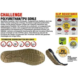 COFRA 78500-005.W38 Monnalisa S3 SRC Sicherheitsschuhe, Blau/Grau, Größe 38