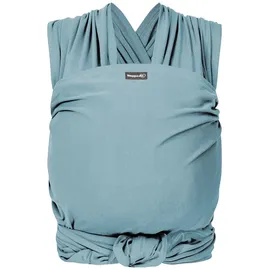 Hoppediz Elastisches Baby-Tragetuch - für Neugeborene ab Geburt (2-9 kg) - aus kbA-Baumwolle - Ocean 4,60 m