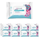 Cleanic Junior - Feuchtes Toilettenpapier Kinder - spülbar - Kombination aus Feuchtpapier und Feuchttuch - reinigt den Intimbereich - Kaugummiduft - Aloe Vera, Panthenol - 640 Stk. - 16x40 Stk