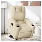 vidaXL Relaxsessel mit Aufstehhilfe Creme Stoff