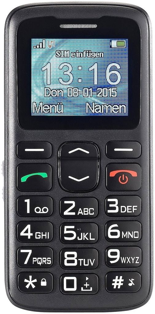 Simvalley Mobile XL-915 V2 Senioren- & Notruf-HandyTelefon Notruf Großtasten Senioren Rentner telefonieren große Tasten
