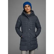POLARINO Wintermantel POLARINO, Damen, Gr. 40, blau (marine), Obermaterial: 100% Polyester. Futter: 100% Polyester. Wattierung: 100% Polyester, unifarben, Rippstrickbündchen, Mäntel Wintermantel, Warm wattiert. Obermaterial wasserabweisend und winddicht.