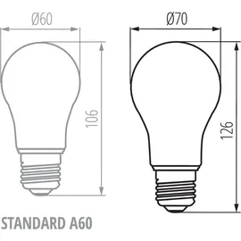 KANLUX LED-Allgebrauchslampe 149W 18 W E27 neutralweiß