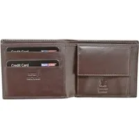 PORTFEL Herren Leder Geldbörse P8222 Braun - Braun
