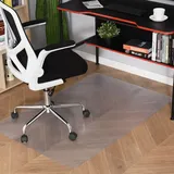 Homcom Bodenschutzmatte Transparent, Kunststoff, 120x1.5x90 cm, Arbeitszimmer, Bürostühle, Drehstühle