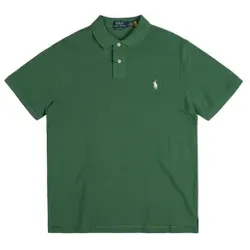 Polo Ralph Lauren für Herren. 710680784427 Grünes Netz-Poloshirt (L), Lässig, Baumwolle, Kurzarm