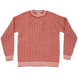 Devold of Norway Islender Refined Pullover Marsala/Offwhite S