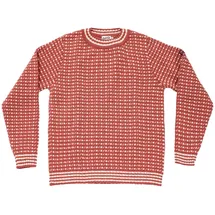 Devold of Norway Islender Refined Pullover Marsala/Offwhite S