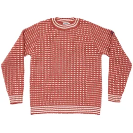 Devold of Norway Islender Refined Pullover Marsala/Offwhite S