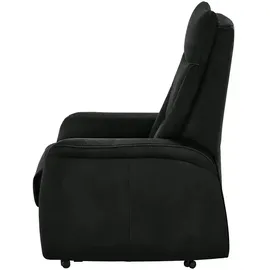 Hukla Fernsehsessel Manuel Mikrofaser 78 x 108 x 90 cm Schwarz elektrisch