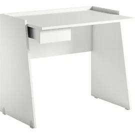 Dmora Schreibtisch Calendula, 90x60x80cm Weiß, eine Schublade, - Weiß