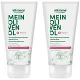 alkmene  alkmene 2x Handcreme für trockene Hände - 96% Schutz vor Austrocknen - Feuchtigkeitsspendende Hand Creme mit Olivenöl - Handcreme Männer & Frauen - Handpflege vegan