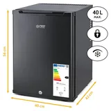 First Austria Mini Kühlschrank 40 l 850 mm hoch Mattschwarz