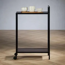 Idimex Servierwagen Schwarz, Holzwerkstoff, Metall, Mode, 52x81x26 cm, Esszimmer, Servierwagen