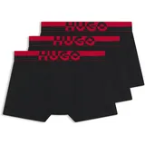 hugo underwear TRUNK TR. SPLIT LOGO schwarz XL 3er Pack
