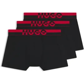 hugo underwear TRUNK TR. SPLIT LOGO schwarz XL 3er Pack