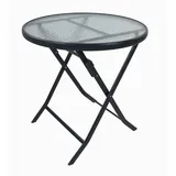 VCM Bistrotisch Ø 70 x 70 cm Rot/Schwarz