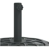 vidaXL Schirmständer Beton 27 kg Rund Schwarz