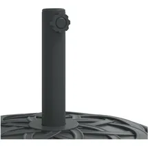 vidaXL Schirmständer Beton 27 kg Rund Schwarz