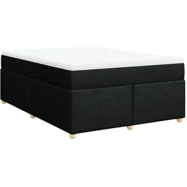 vidaXL Boxspringbett 140 x 200 cm Schwarz