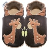 HOBEA-Germany Krabbelschuhe für Jungs und Mädchen in verschiedenen Designs, Schuhgröße:18/19 (6-12 Monate);Modell Schuhe:Giraffe