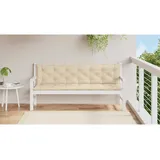 vidaXL Bankauflage 200 x 50 x 7 cm beige 2 St.