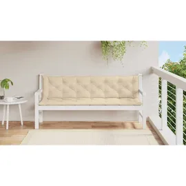vidaXL Bankauflage 200 x 50 x 7 cm beige 2 St.