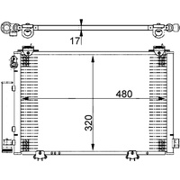 Mahle AC 385 000S Kondensator Klimaanlage mit Trockner u.a.
