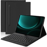 JADEMALL Tastatur Galaxy Tab S9 Fe 2023 - Bluetooth Tastatur mit Hülle für Samsung Galaxy Tab S9 Fe 10,9 Zoll 2023 SM-X510/SM-X516B, Deutsches QWERTZ Layout