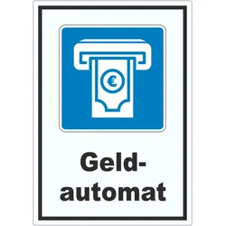 Geldautomat Aufkleber A6 (105x148mm)