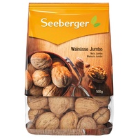 Seeberger Walnüsse Jumbo 10er Pack: Extra große Walnusskerne mit Schale - ideal für den kleinen Hunger zwischendurch - unverarbeitet - roh, vegan (10 x 500 g)