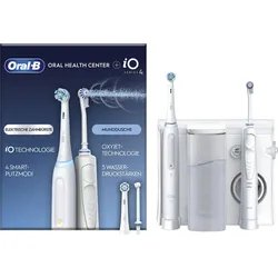 Munddusche ORAL-B "Oral Health Center" Mundduschen weiß Munddusche mit iO Series 4 elektrische Zahnbürste